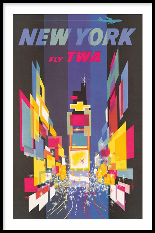 New York TWA Abstract - Walljar