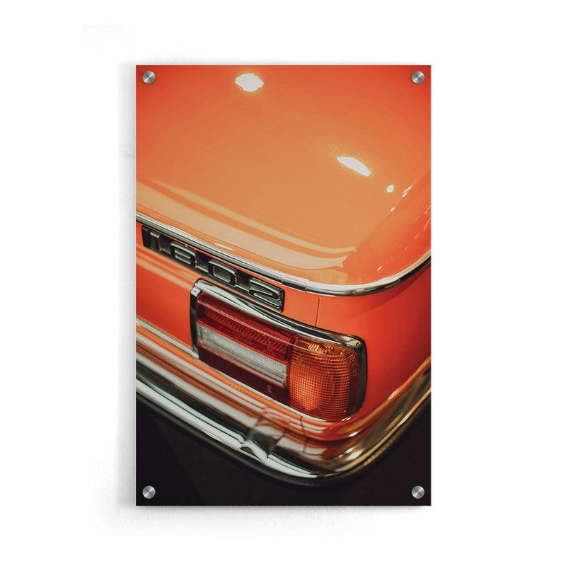 Oranje Vintage Auto - Walljar