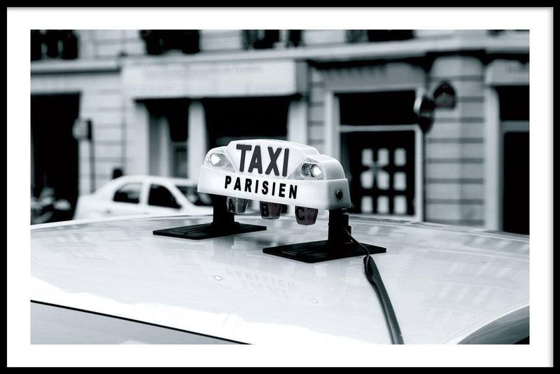 Paris taxi poster