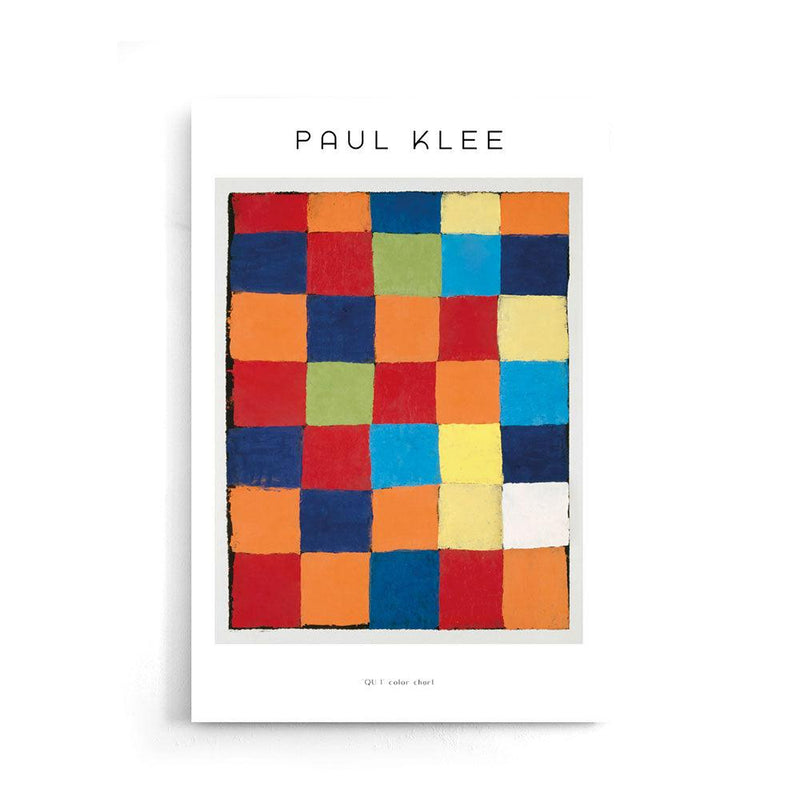 Paul Klee - "QU 1" color chart - Walljar