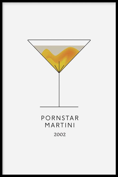 Pornstar Martini Cocktail poster - Walljar