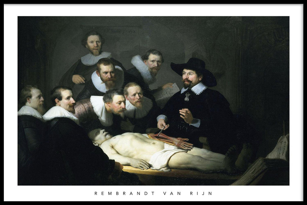 Rembrandt van Rijn - La peinture de la leçon d'anatomie | walljar.com