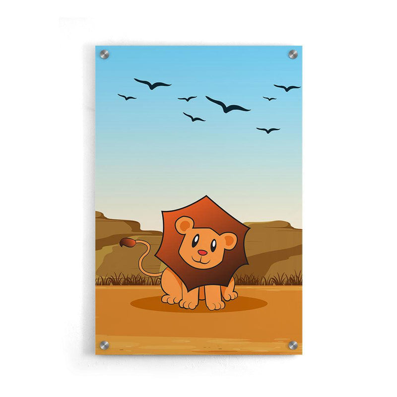 kinder poster leeuw