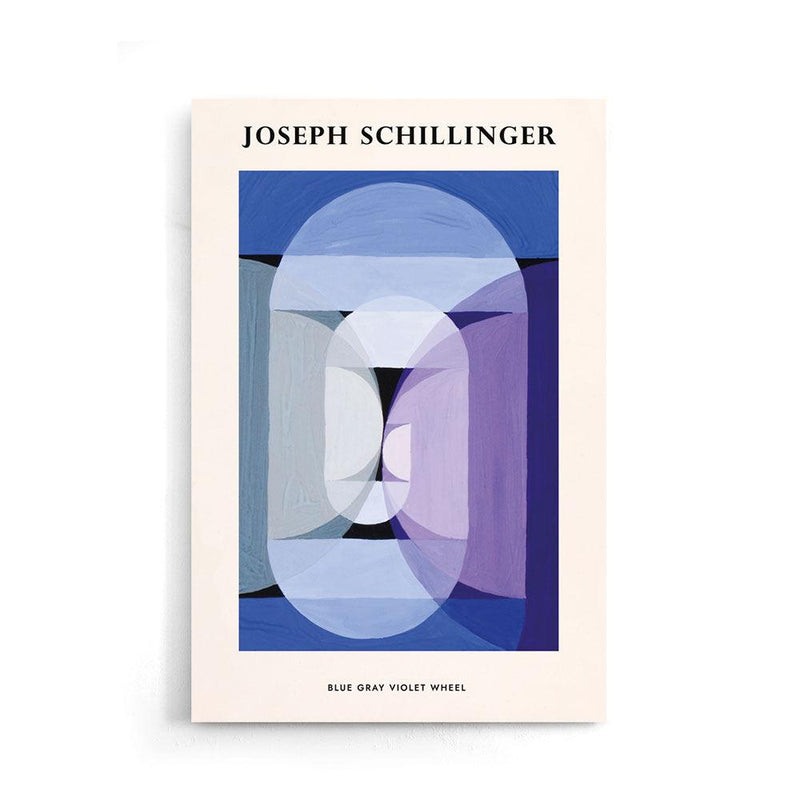 Schillinger - Blue Gray Violet Wheel - Walljar