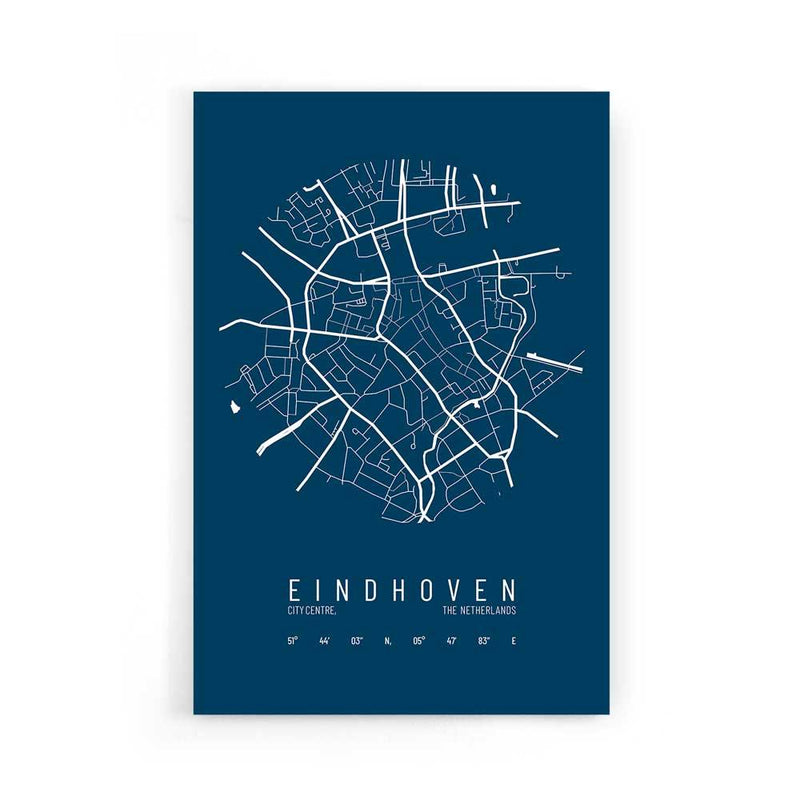 Stadskaart Eindhoven Centrum IV op poster