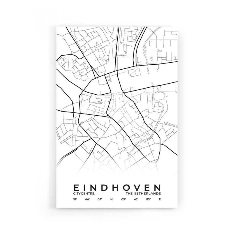 Stadskaart Eindhoven Centrum poster