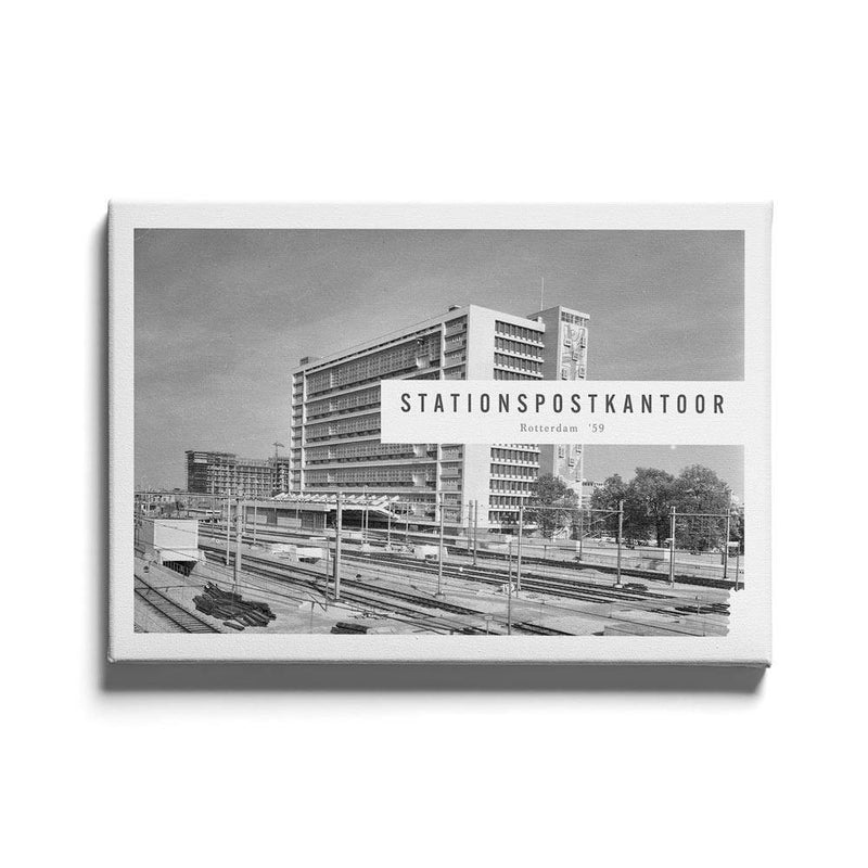 Stationspostkantoor Rotterdam '59 canvas
