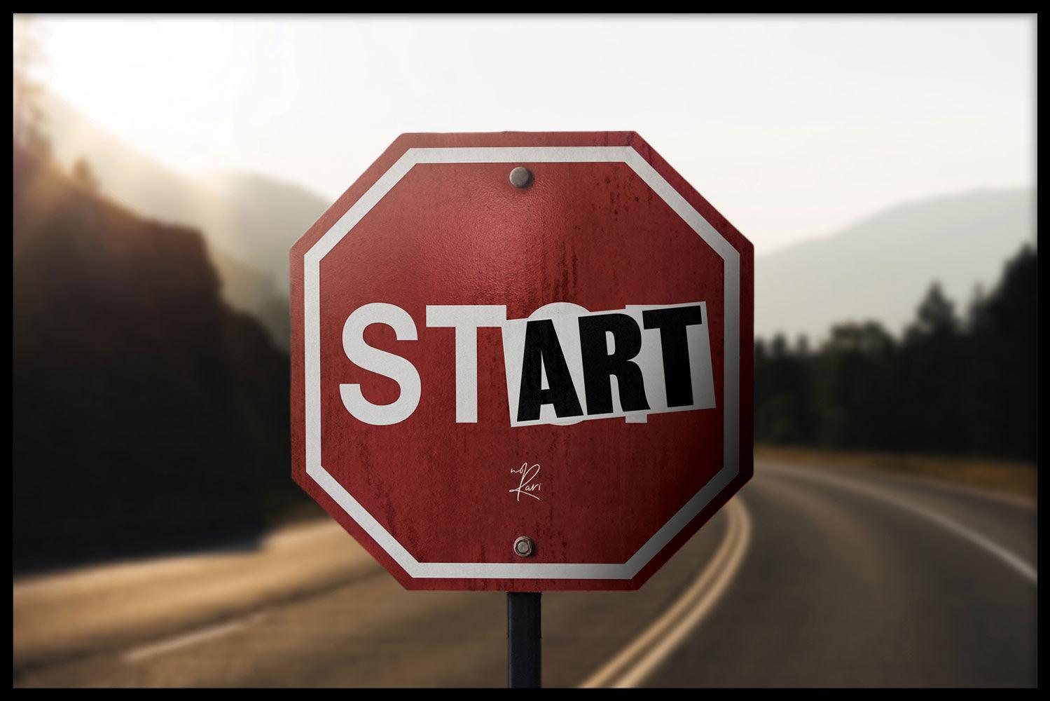 Bestel de motivatie poster Stop Sign (Day) online | Walljar.com
