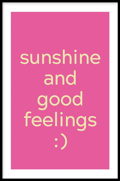 Sunshine & Good Feelings - Walljar
