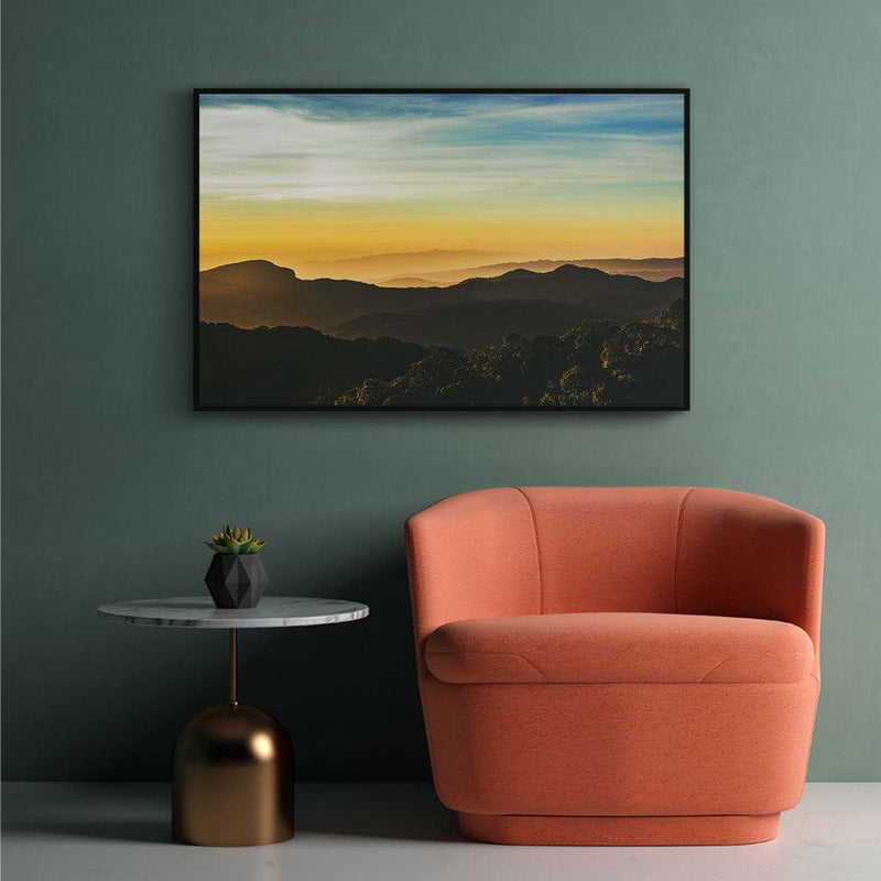 Horizon zonsopgang landschap poster
