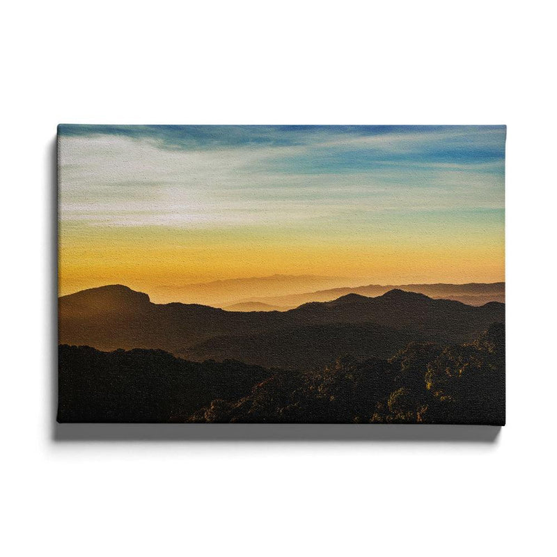 Horizon zonsopgang landschap poster
