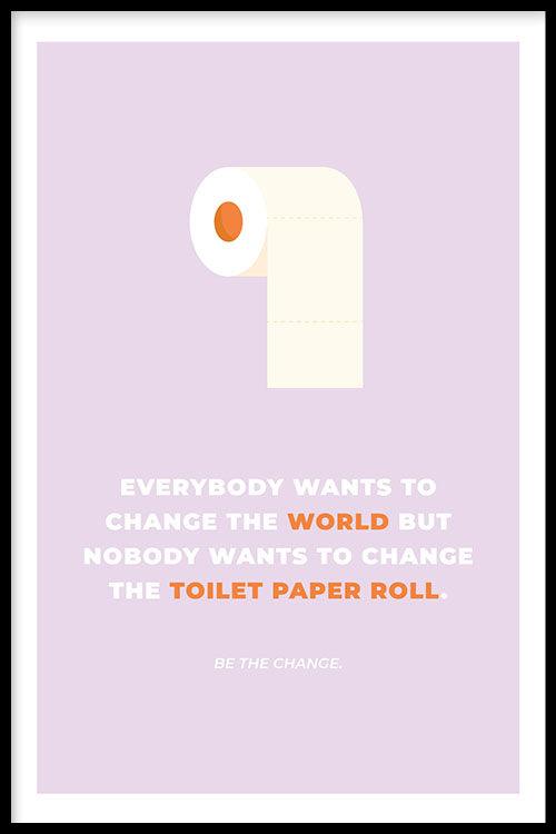 Toilet paper poster