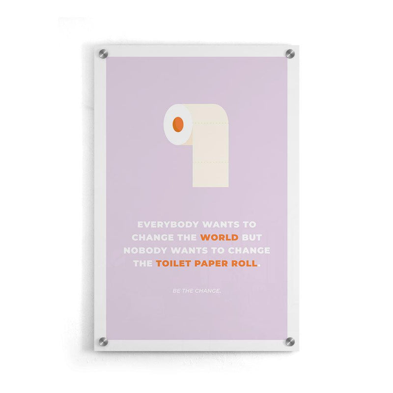 Toilet paper poster
