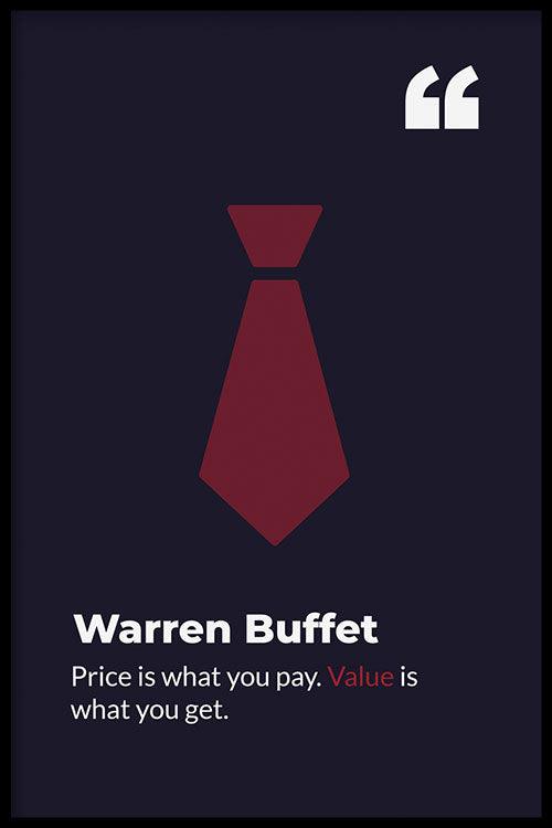 Warren Buffet poster