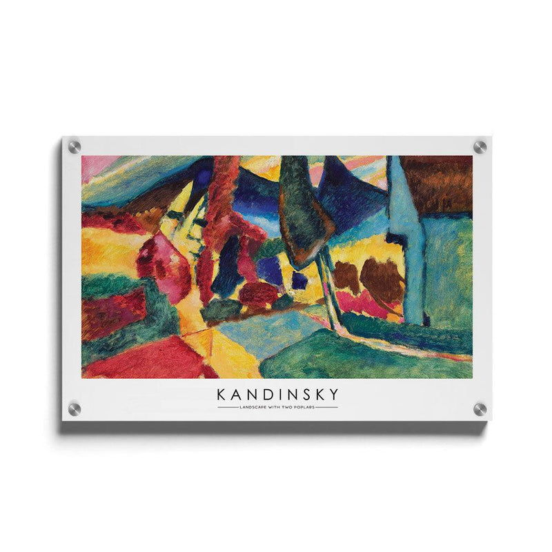 Kandinsky Landscape With Two Poplars poster