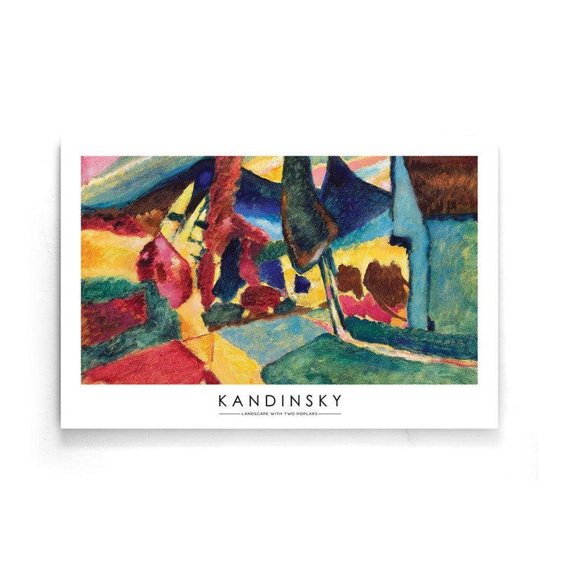 Kandinsky Landscape With Two Poplars poster