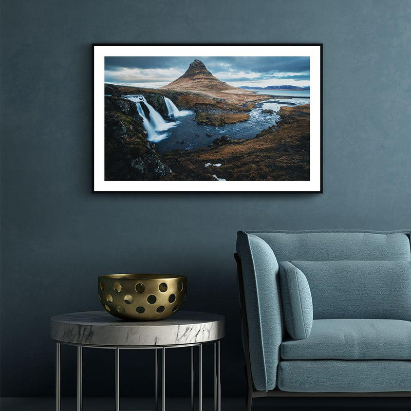 Waterval landschap poster