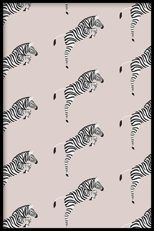 Buy Zebra Pattern children's poster | walljar.com
